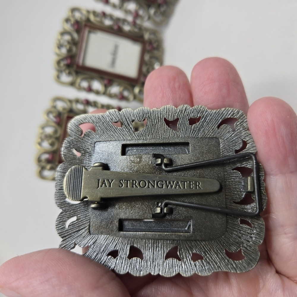 Jay Strongwater + Neiman Marcus Swarovski Crystal Jewel Set Of 4 Mini Frames - Picture 3 of 8